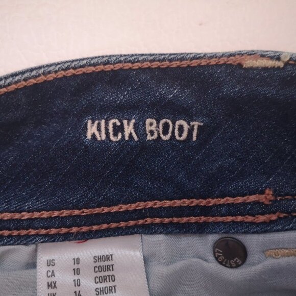 American Eagle Outfitters Ladies Super Stretch Blue Jeans - Picture 4 of 12